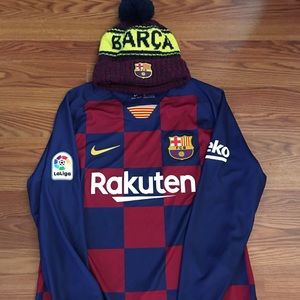 FCB Jersey and Beanie Bundle